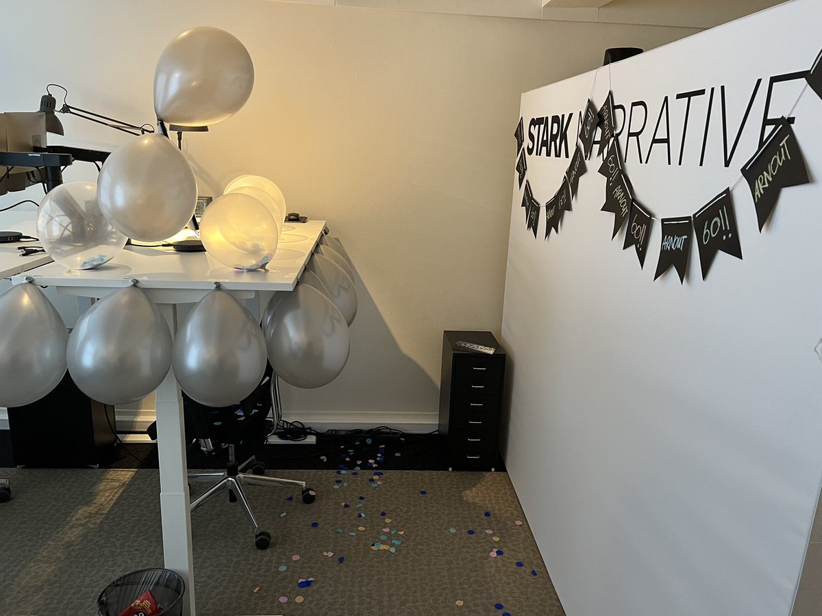 #starkiebirthdays are the greatest! Many Happy Returns <a href="/arnoutl/">Arnout l</a>!! 🥳
And good luck trying to find your desk.