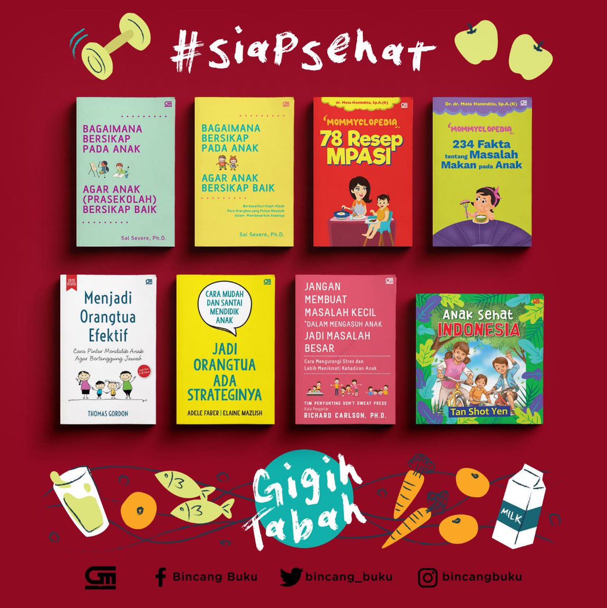 bincangbukugpu's tweet image. Ada 15 buku nonfiksi Gramedia Pustaka Utama yang Mimin rekomendasiin.

Pertama, ada buku-buku parenting. Buku mana yang sudah kamu baca? Yuk, share kesanmu atas buku itu di kolom komentar. 😊

#gibah #gigihtabah #siapsehat #bukugpu #bincangbuku #bukugramedia