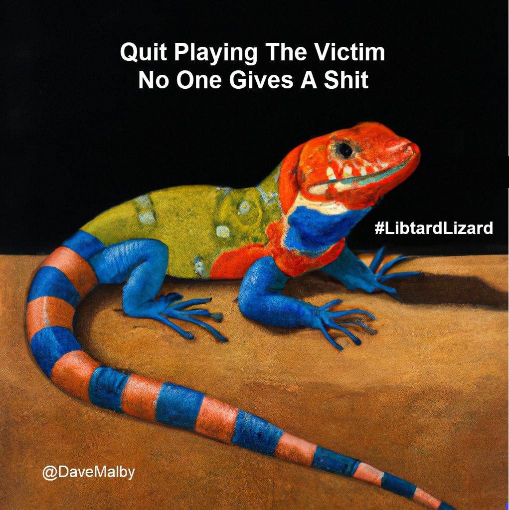 DaveMalby's tweet image. #LIbtardLizard  #PlayingTheVictim