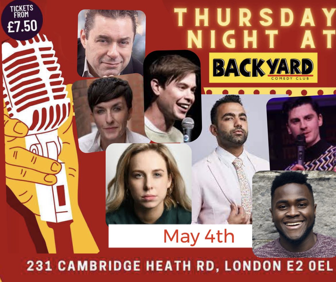 Backyard Comedy Thur (@bycthursday) on Twitter photo This Thursday’s show is another packed line up of talent. Get your £7:50 tickets here backyardcomedyclub.co.uk/event/backyard… <a href="/Backyard_Comedy/">Backyard Comedy Club</a> This Thursday’s show is another packed line up of talent. Get your £7:50 tickets here backyardcomedyclub.co.uk/event/backyard… <a href="/Backyard_Comedy/">Backyard Comedy Club</a>