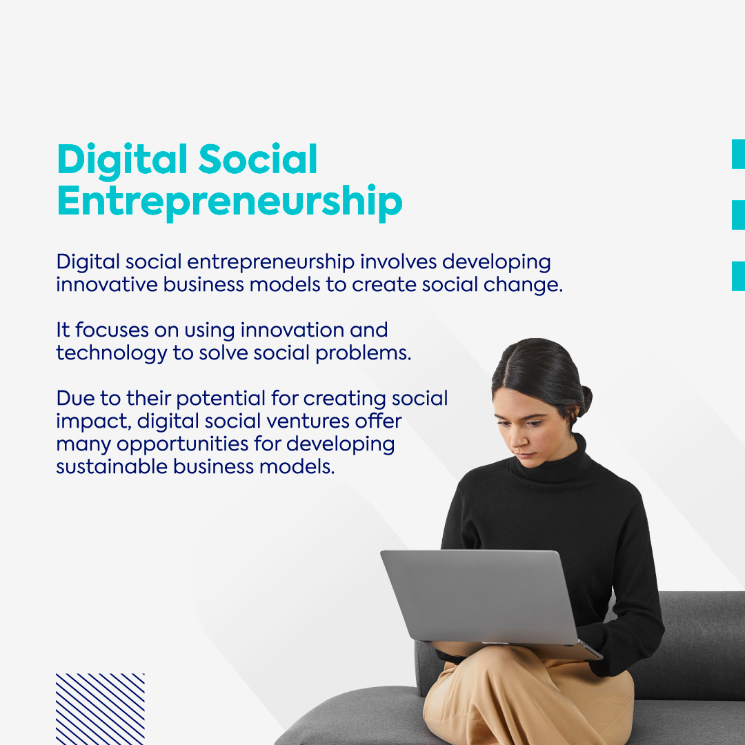 DisyouEU's tweet photo. Digital social enterprises provide benefits in terms of being innovative and sustainable for society. If you want to make a difference in the world of social entrepreneurship by joining this transformation, DIS YOU is waiting for you!
#DISYOU #entrepreneurship https://t.co/9Vb8P7FULQ