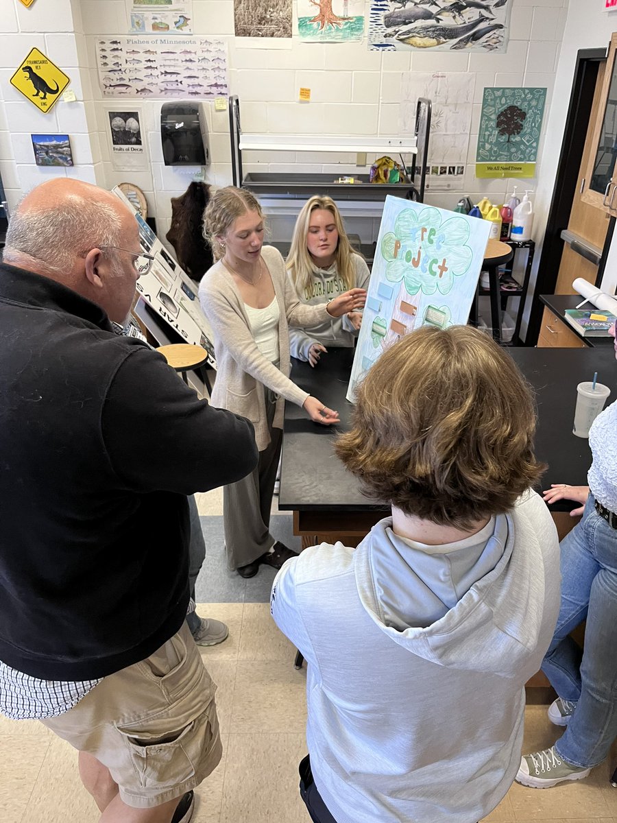 Field Ecology students presented their projects designed to communicate the intersections of history of a huge bur oak and the human and ecological communities. Authentic audience and some very creative approaches!!  Thank you to all who attended!!  #WeAre832