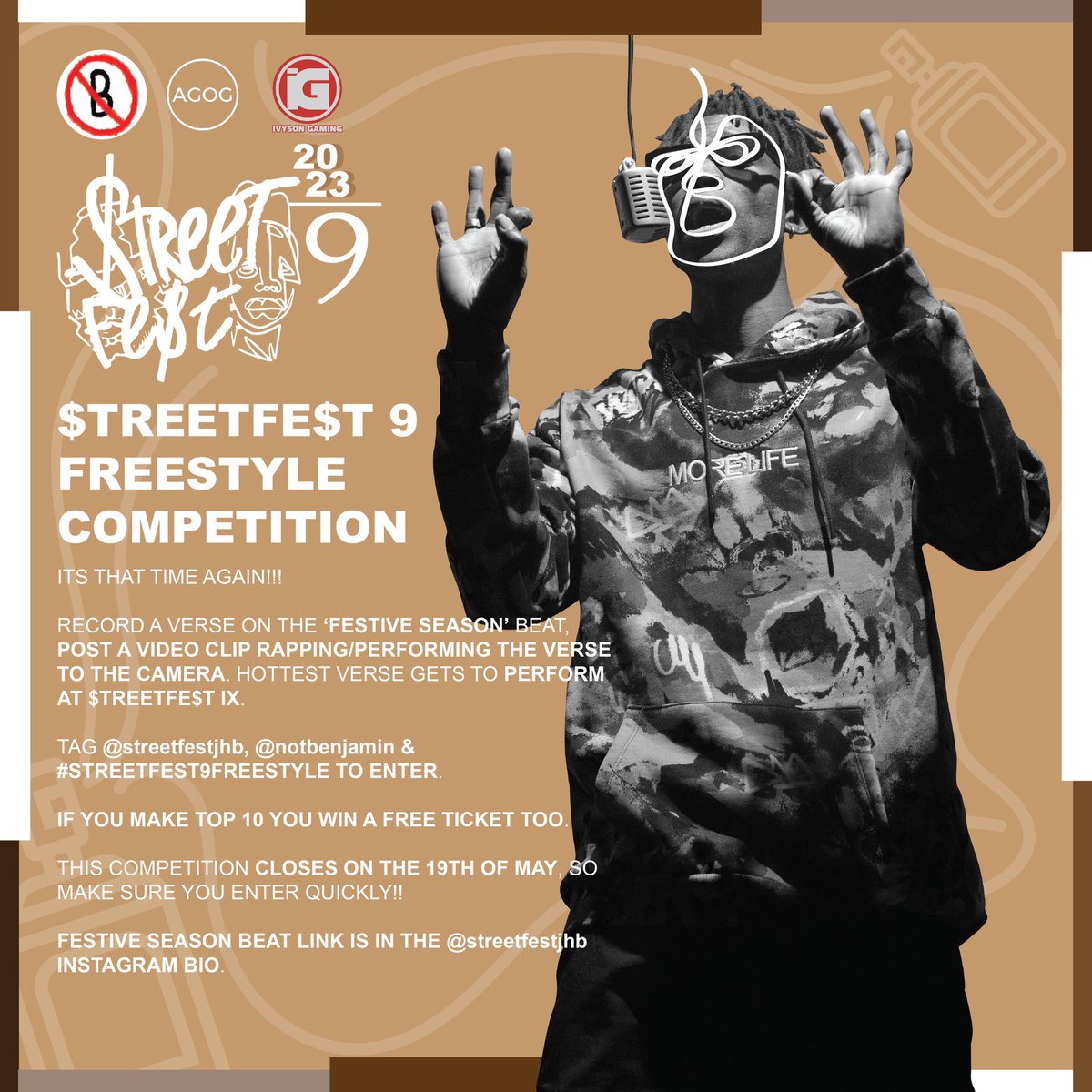 NOTBENJAMIN_'s tweet photo. $TREETFE$T IX: FREESTYLE COMPETITION
READ POST FOR INSTRUCTIONS
LINK 2 BEAT IN BIO ๐๐ฝโโ๏ธ
WINNER PERFORMS ON 03JUNE!
MAKE SURE YOU TAG ME AND #STREETFEST9FREESTYLE
LETS GO!!!
https://t.co/P98Rhkbd6l https://t.co/JodqVHsyyZ