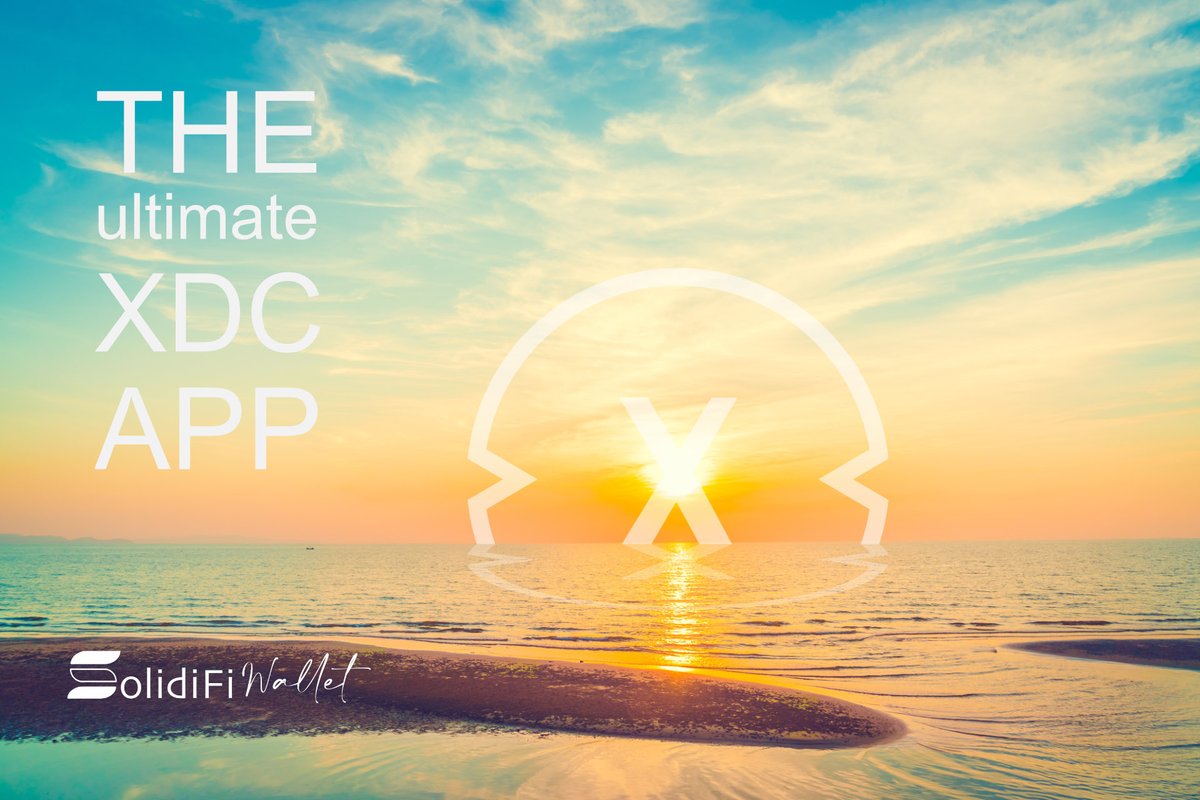 SUNRISE! ☀️

A warm welcome to the #XDC Community! v2 of SolidiFi is now available in the app stores! We bring you a multi-functional app; NFTs, real-time price information and web3 integration. 

A quick introduction below 🔥 [1/5]