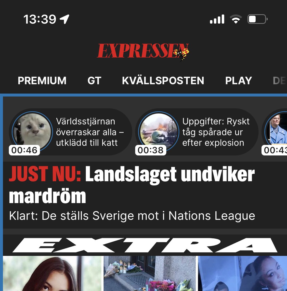 Skillnader på hur tidningarna ser på världen… #nationsleauge #fotboll #aftonbladet #expressen