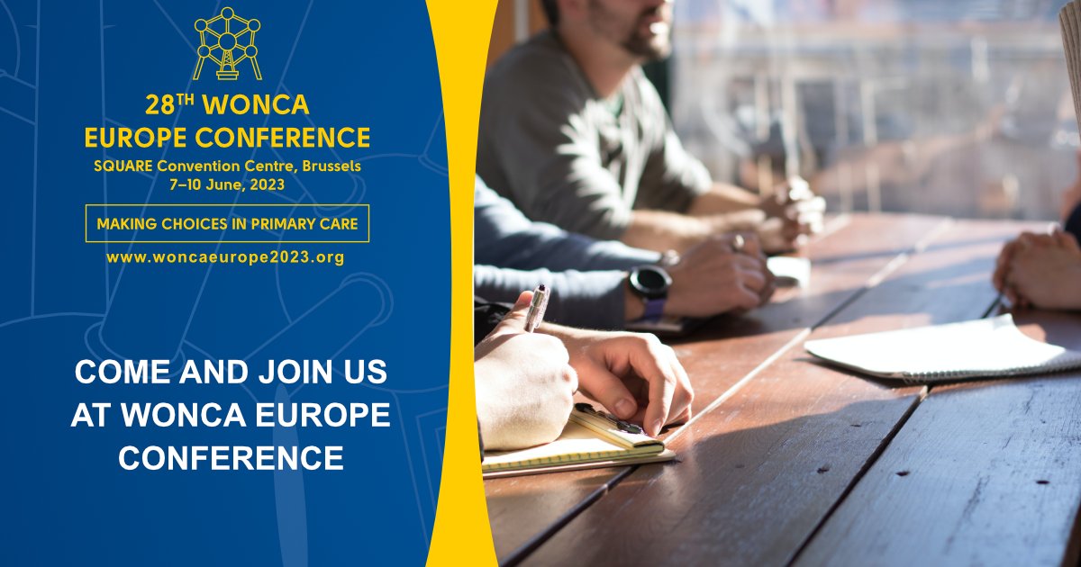 📢 you have only 3 days left to join us for #woncaeurope2023 with a regular registration price. Making choices in primary care – that´s the theme for this year. You can expect an incredible panel of international experts. Register at: woncaeurope2023.org/registration @WoncaEurope