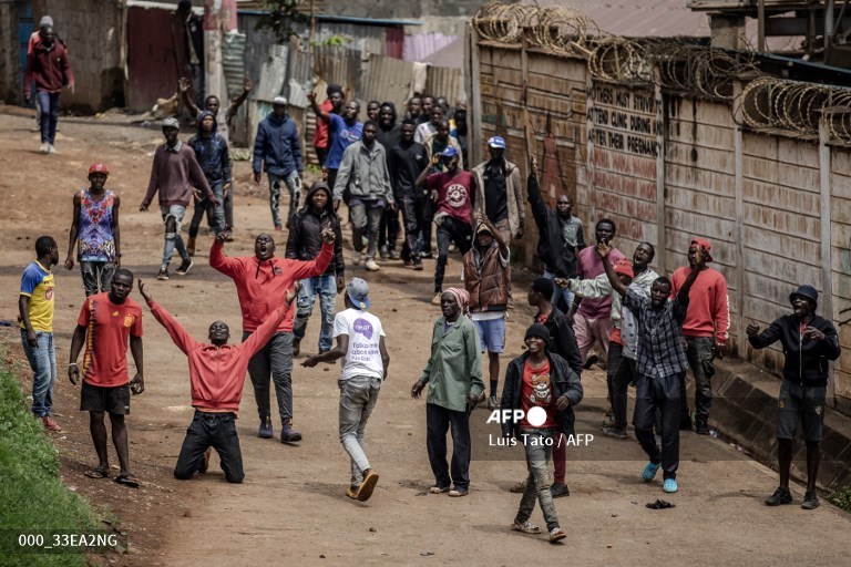 Kenya police fire tear gas as opposition stages new protests. 
📸 <a href="/luistatophoto/">Luis Tato</a> #AFP