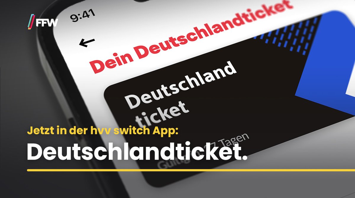 FFWgermany's tweet photo. Whohooo, fast 80.000 Neukund:innen haben das #Deutschlandticket beim #hvv gekauft und 64 % von ihnen digital über hvv switch heruntergeladen. 

Wir sind stolz, Teil dieses Projekts zu sein. Danke für die großartige Zusammenarbeit, hvv und @hochbahn. 

Hier geht's zum Ticket: https://t.co/9UG1bQiWE0