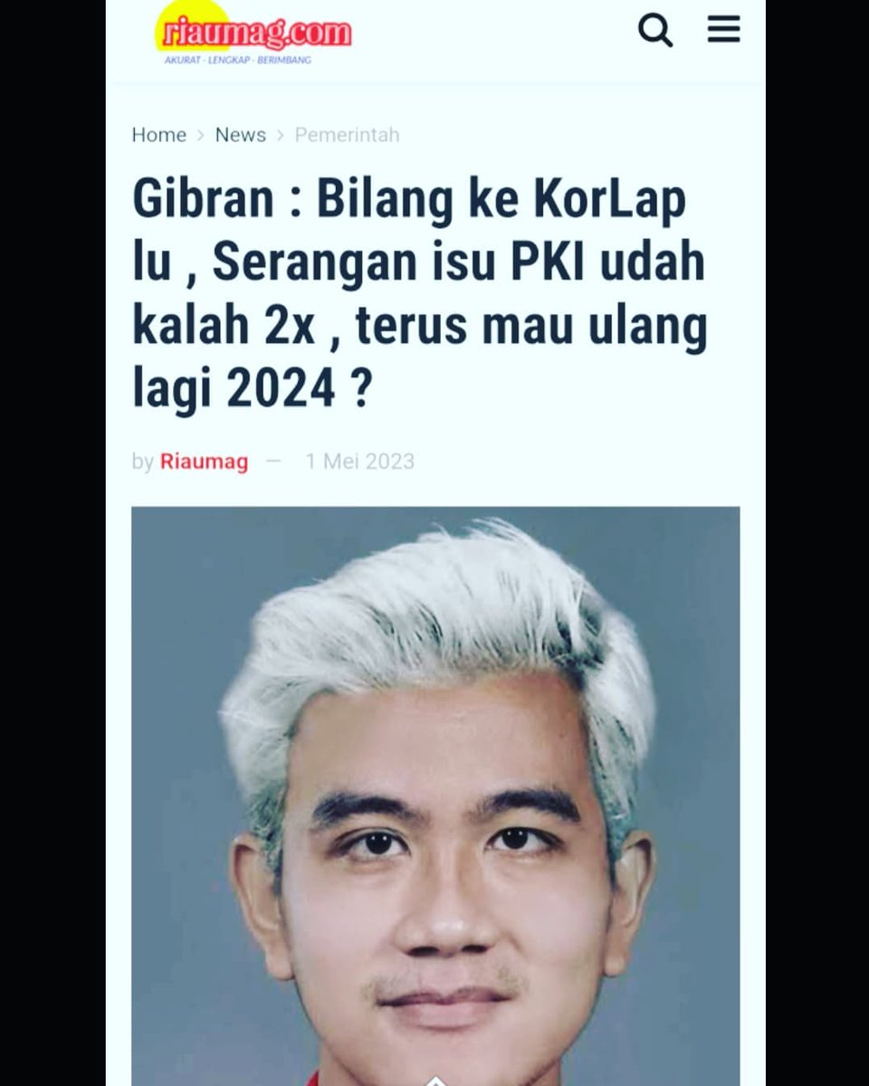 LAPOR Mas Wali <a href="/gibran_tweet/">Gibran Rakabuming</a> KEREN ....