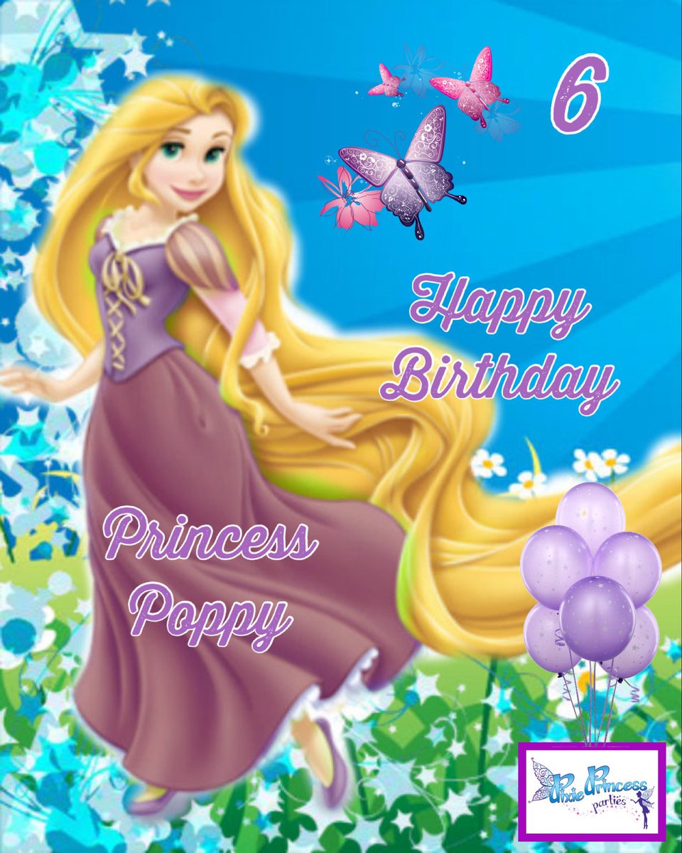 Happy 6th #birthday to Princess Poppy
💕👸💕
#princess #rapunzel is so excited to help you and your friends celebrate turning 6 with a  #funfilled #tangled #party #magical #pixieprincessparties #blackpool #lancashire #fyldecoast #homeparty