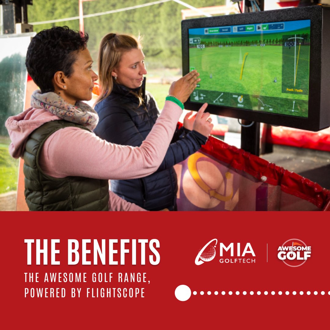 Check out these 6 benefits of installing the choosing #AwesomeGolf Range, powered by FlightScope, to transform your #drivingrange:

1️⃣ Versatile

2️⃣ Cost effective

3️⃣ Scaleable

4️⃣ Data quality

5️⃣ Customisable

6️⃣ Competitive

Learn more 👇

miasportstechnology.com/pages/awesome-…