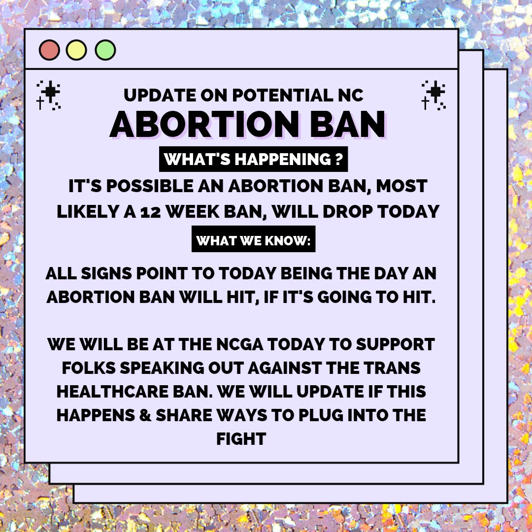 Potential to see an #abortionban hit today - we aren't sure what, we aren't certain it will happen, but all signs point to 'watch the general assembly'. 

We will be downtown showing opposition to, and supporting speakers against, the #transhealthcare ban being argued today.