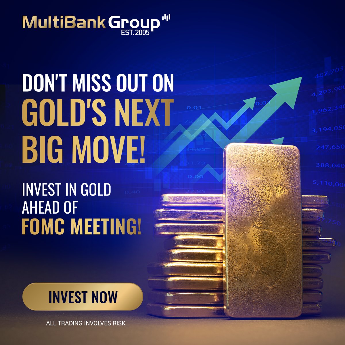 multibankgroup's tweet photo. Can #gold soar to new heights as the #Fed fights #inflation with rate hikes? 📈🏆💰
Open your trading account: https://t.co/LeXDWw74Pj
#MultiBankGroup #GoldRush #InflationBattle #FedRateHik #LowestSpreads #GoldTrading https://t.co/M5UqLQ8FXK