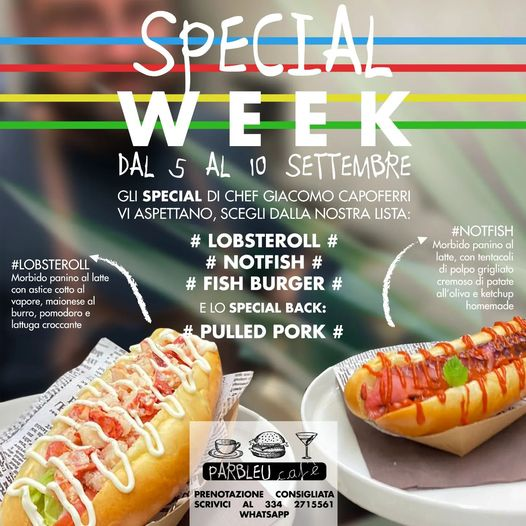 ParbleuCafe's tweet photo. Durante la settimana delle #quadre, vi aspettiamo per l'evento special food di Chef @giacomocapoferri, prenotate subito il vostro tavolo al 334 2715561 whatsapp!
Vi aspettiamo !🍔😋 https://t.co/WxqXCaQjlN
