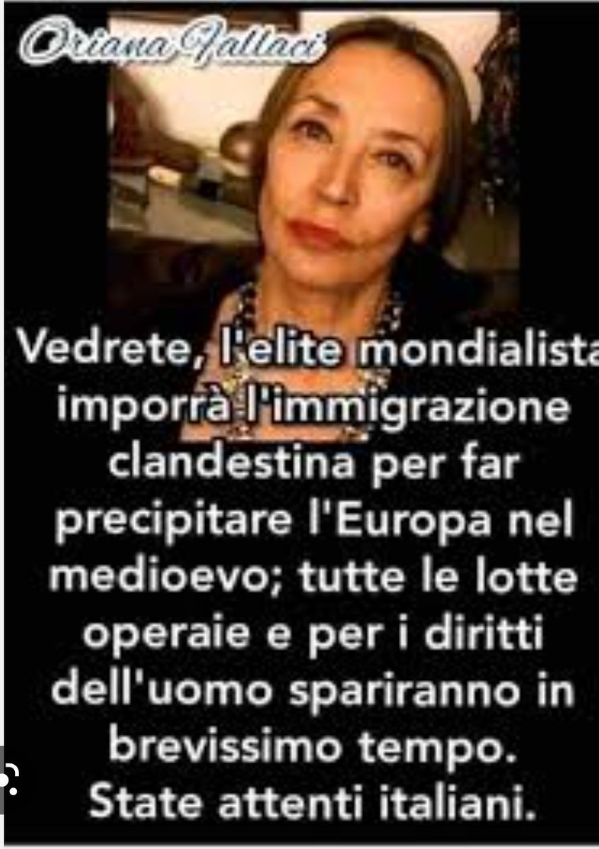 HubertBrowns's tweet photo. @SamBresciano @ImolaOggi La Melona ha spalancato tutti i porti e da quando c'è lei gli sbarchi sono QUADRUPLICATI 

Come dice #Konare' stanno attuando il #pianokalergi ovvero la sostituzione etnica dell'Europa con popolazione in gran parte Africana
Oriana Fallaci lo diceva.. https://t.co/avKmsWDyeD