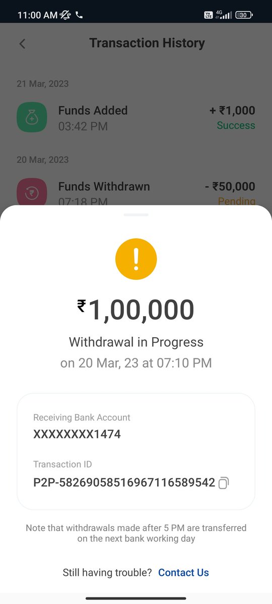 iamAnil29r's tweet photo. As shown in screenshot withdrawal of my funds are still in pending and customer support executive didn’t provide me resolution of my quarry. Always same answer given that team is working on it, you will get resolution in 24 hours.
@MobiKwikSWAT @MobiKwik @RBIsays @jagograhakjago https://t.co/2S5lKpltyF