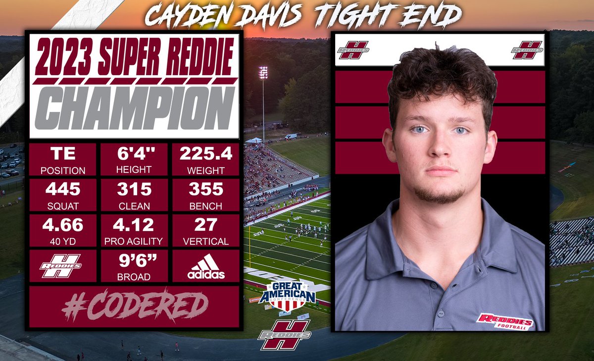 Huge congrats to our 2023 Super Reddie, @cayden_davis12 ‼️‼️‼️ 

#codered