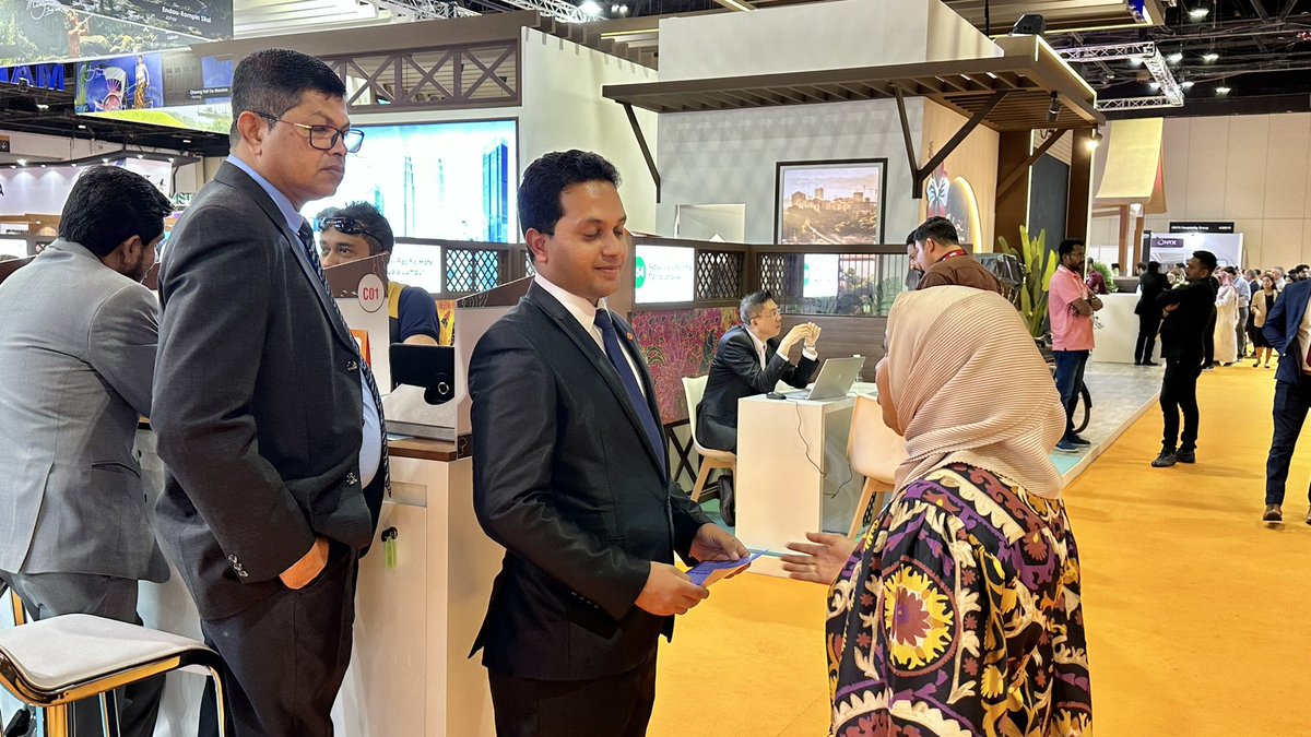 Arabian Travel Market 2023, Dubai. Working to reach 2 million tourists this year. @ibusolih @Mausoom_Maus @aasisaleem @visitmaldives @MoTmv 
#localislandtourism #guesthouse