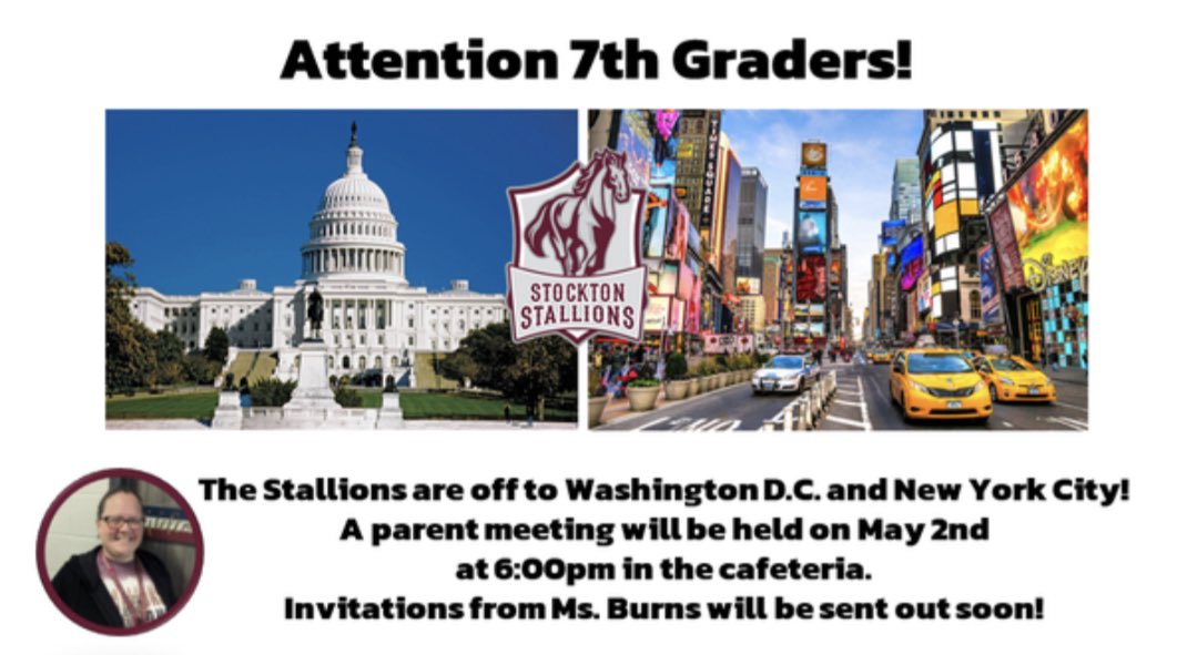 Stockton JH Tx History (@stockton_txhist) on Twitter photo Reminder!! Tonight is the meeting with Ms. Burns to find out about this exciting opportunity! Hope to see lots of people there! <a href="/SJH_Booklady/">SJHLibrary</a> <a href="/StocktonCISD/">Stockton Junior High, Conroe ISD</a> <a href="/CarltonTodd5/">Carlton Todd</a> <a href="/NewSchoolAP1/">Anita Bundage</a> Reminder!! Tonight is the meeting with Ms. Burns to find out about this exciting opportunity! Hope to see lots of people there! <a href="/SJH_Booklady/">SJHLibrary</a> <a href="/StocktonCISD/">Stockton Junior High, Conroe ISD</a> <a href="/CarltonTodd5/">Carlton Todd</a> <a href="/NewSchoolAP1/">Anita Bundage</a>