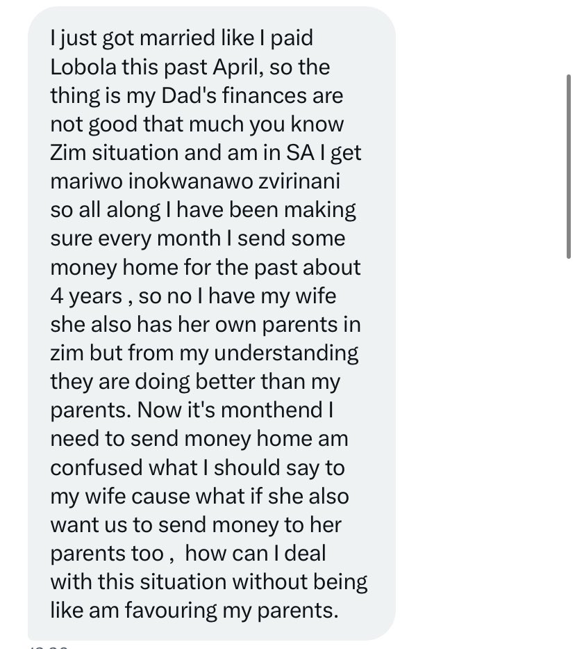 How do you deal with finances in marriages when it comes to supporting our families ?Please help a young couple!
