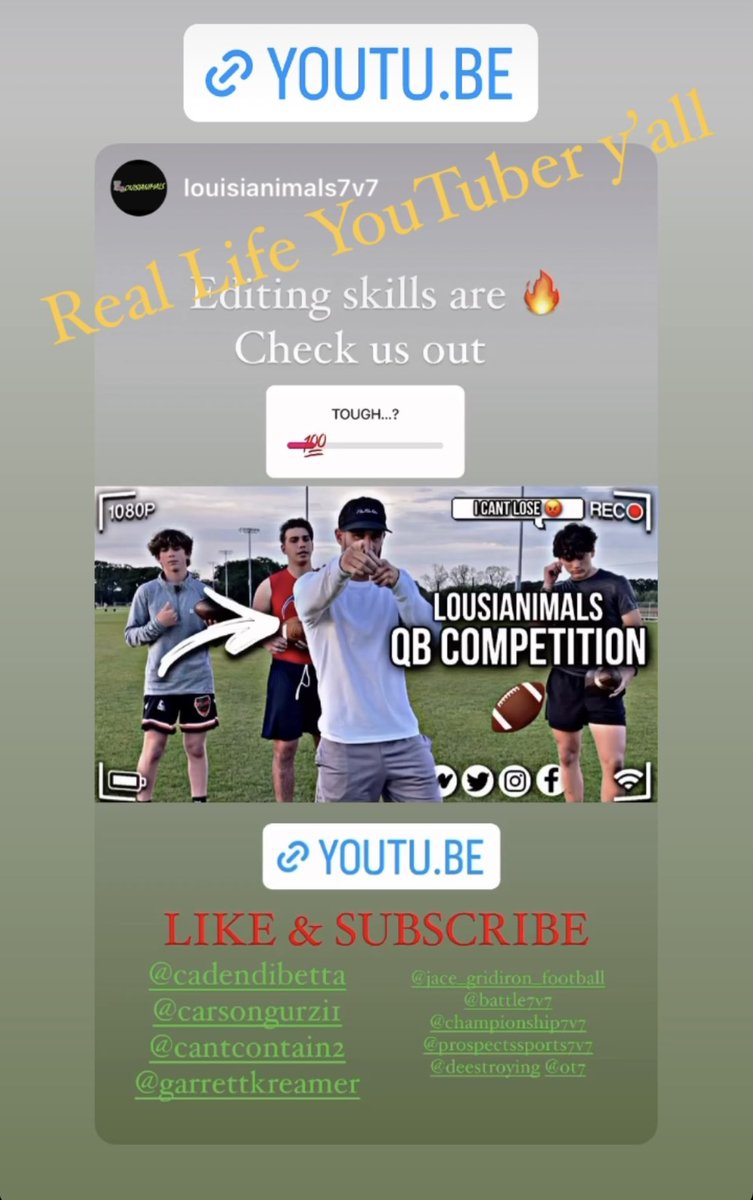 Go Subscribe to our YouTube channel