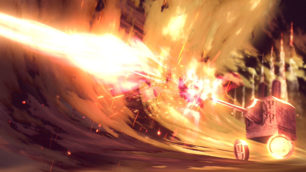 W1ngst0n's tweet image. Pippa Cannon Aerial Battle
12 Second Loop
Made in Blender and Composited in Davinci Resolve
#bnpr #gooengine #b3d #MMOARTPG