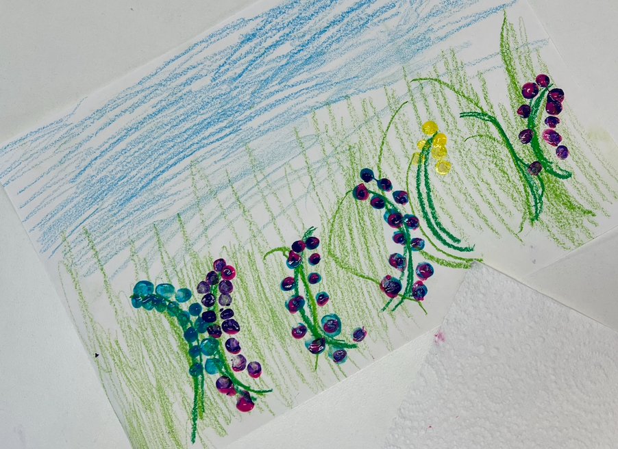 imogenlord_'s tweet photo. Teaching art to the little ones always makes me feel so proud. I love watching them create all different kinds of the same artwork using their imagination! Check out these Lupine Flower fields created by year 1! #ACUedu_p https://t.co/242XDsEM4g