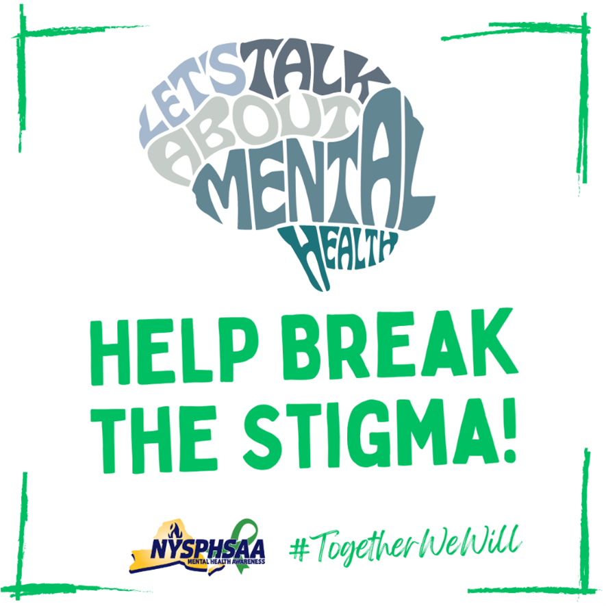 Let’s normalize the conversation about mental health to avoid the misinformation and stereotypes surrounding the topic. YOU can be a mental health ally.  #NYSPHSAA #TogetherWeWill <a href="/15forlifeorg/">15 For Life</a> <a href="/theharrispro/">the harris project</a> <a href="/MorgansMessage/">Morgan's Message</a>