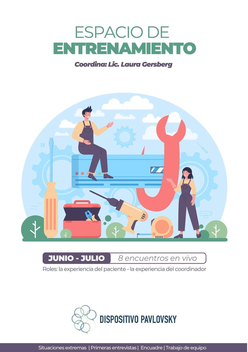 Nueva propuesta de capacitación del <a href="/DispoPavlovsky/">Dispositivo Pavlovsky</a> #informate formaciones@dispositivopavlovsky.com