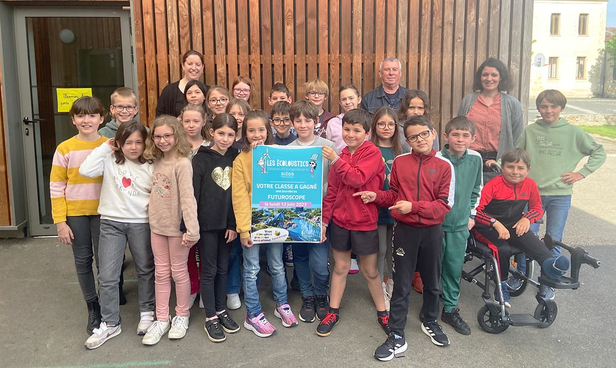 [CONCOURS ÉCOLOUSTICS]

Les lauréats du Concours Écoloustics sur le département des #DeuxSèvres est la classe de CM1-CM2 de l'école primaire de SANSAIS (79270)  ! 👏👏👏

Nous souhaitons les plus chaleureuses félicitations aux élèves pour le travail accompli !