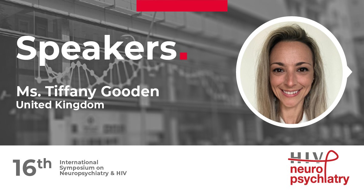 NeuropsychHIV's tweet photo. 🔴 Meet our experts: Tiffany Gooden University of Birmingham. United Kingdom
📅 On June 2 she will talk about "HIV and mental health"
https://t.co/XkjtMX85c8 https://t.co/gANtZguNfz