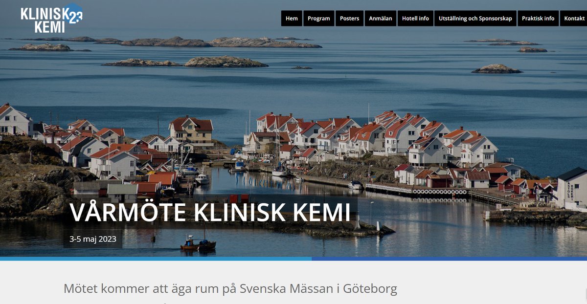 CalmarkSwedenAB's tweet photo. Calmark deltar tillsammans med Mediq Sverige AB på "Vårmöte i kliniska kemi" som går av stapeln den 3-5 maj på Svenska Mässan i Göteborg. Kom och träffa oss i Mediqs monter H00:24!
https://t.co/z4Kti9lZUm https://t.co/p0XTsRh1XS
