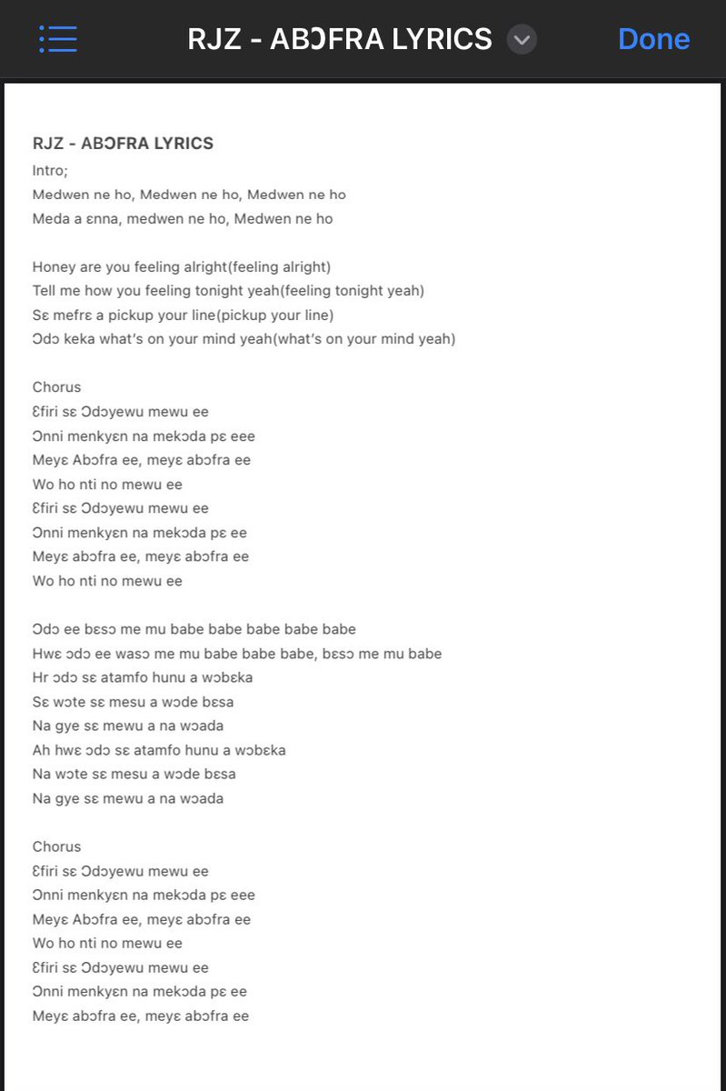 derricklebron61's tweet photo. @OneRJZ
Check lyrics for #Abofra https://t.co/OUDkHpSRGK