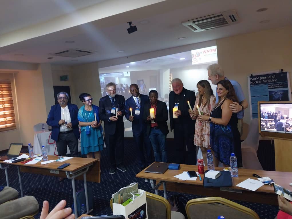 MsDery's tweet photo. Participatant at the ongoing International Conference on Radiopharmaceutical Therapy (18th ICRT) at AH Hotel, Accra, Ghana.
#CandleLightingCeremony
#ICRT
#WARMTH 
#Theregnostics https://t.co/NTGILzvAdO