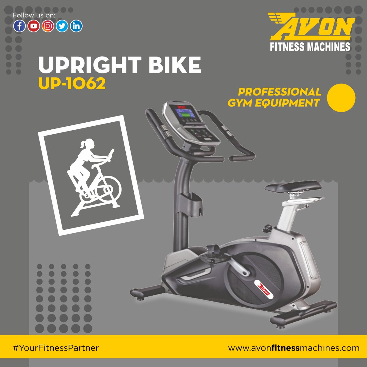 avon_fitness's tweet photo. Explore the possibilities of true athleticism and get fit with AVON Fitness Upright Bike.
#YourFitnesssPartner #uprightbike #bike #excercising #crosstrainerworkout #workoutmotivation #workoutspecialist #workoutroutine #fitnessinfluencer #fitnessismylife #fitbody #cardioworkout https://t.co/50pdYBWArA