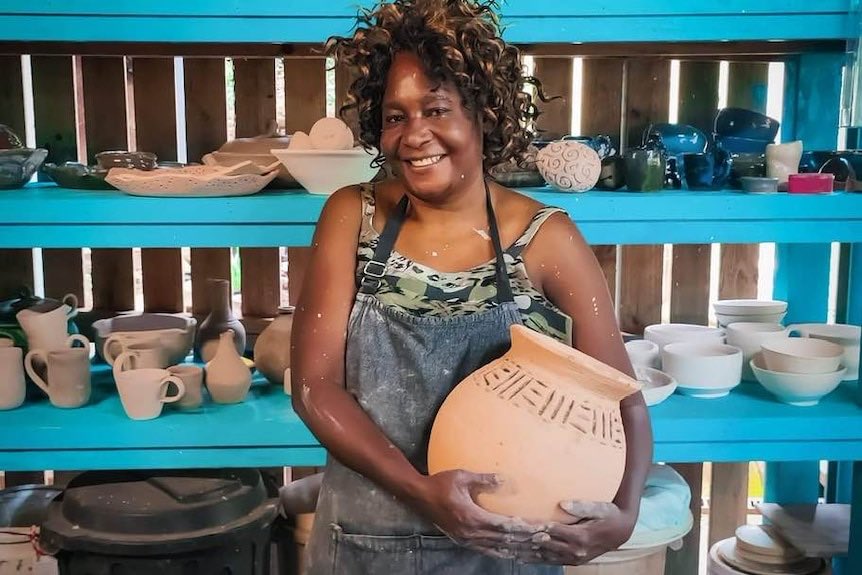 Inspirational story of a #Cairns woman re-shaping lives on her pottery wheel via <a href="/treloar_alex/">Alexandra Treloar</a> ab.co/3LNcmK7