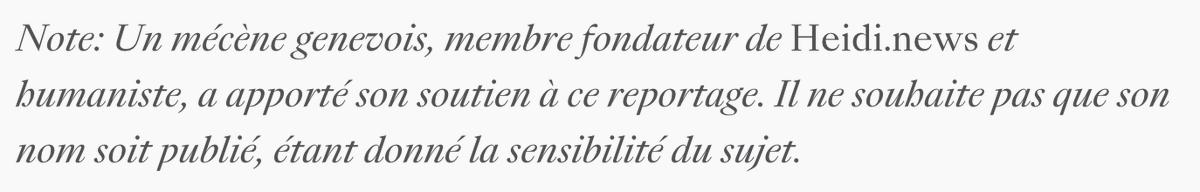 nantermod's tweet photo. https://t.co/jqcwmtxCND, toujours en pôle position pour donner des leçons de transparence, publie un reportage pro-palestinien avec le concours d'un "mécène humaniste anonyme". 

En principe, dans les publireportages, on annonce au moins le nom de celui qui paie. https://t.co/YruQ1o0KPz
