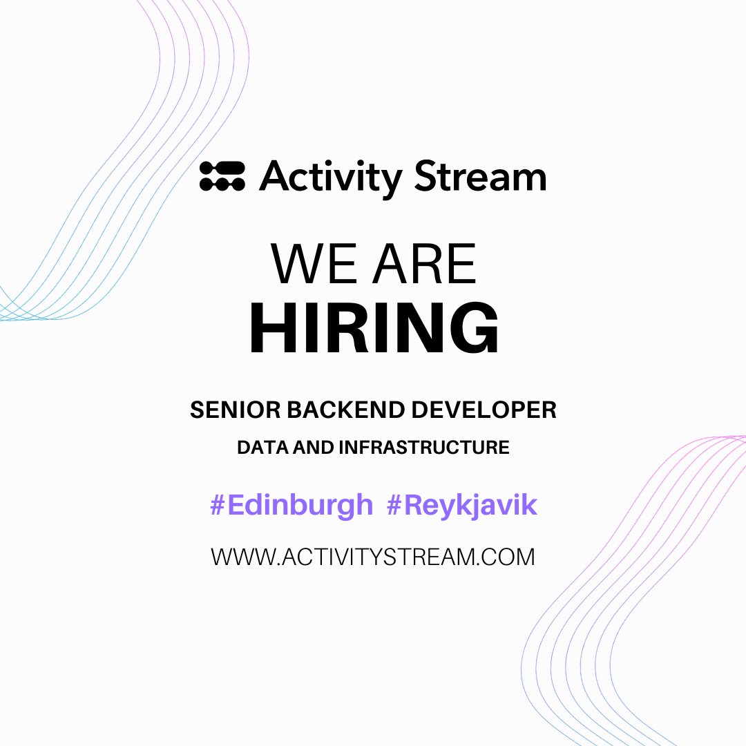 We're hiring a #SeniorBackendDeveloper! ⚙

Read more about the job here 👇 activitystream.com/position/senio…

#backenddeveloper #hiring #jobopportunity