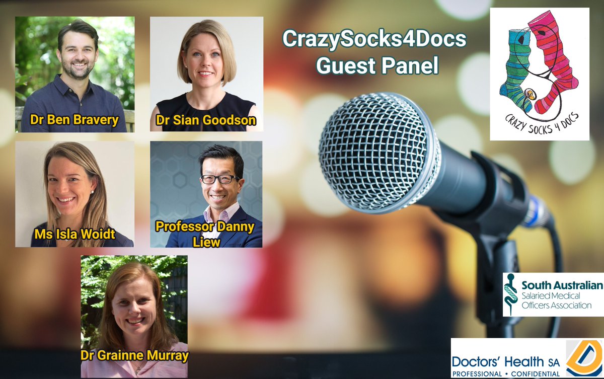 KiaraCannizzaro's tweet image. Only 4 weeks until 2 June #crazysocks4docs Day! We already have over 100 registered 2 join the national launch in Adelaide plus online! @gdtoogood will be with us with special guests @benbravery &amp;amp; @markbutler, + great local panel, more details here tinyurl.com/4852925s