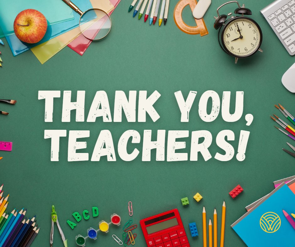 Cheers to all of our amazing teachers! We thank you for your work and dedication to educating students every day. 

Learn about the 2023 State and Regional Teachers of the Year: ow.ly/4ll750O9sQB 

#WAedu #ThankATeacher #TeacherAppreciationDay
<a href="/wa_esds/">Washington AESD</a> <a href="/CCSSO/">CCSSO</a>