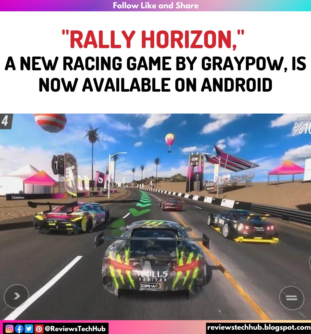 ReviewsTechHub's tweet photo. Rally Horizon by Graypow brings a new level of excitement to the racing genre with its open-world experience. 🤘
.
.
#RallyHorizon #OpenWorldRacing #AndroidGames #GraypowGaming #reviewstechhub #gamingcommunity #gaminglife #gamingpc #gameplay #android #playstore #google https://t.co/LXcpQUvOtY
