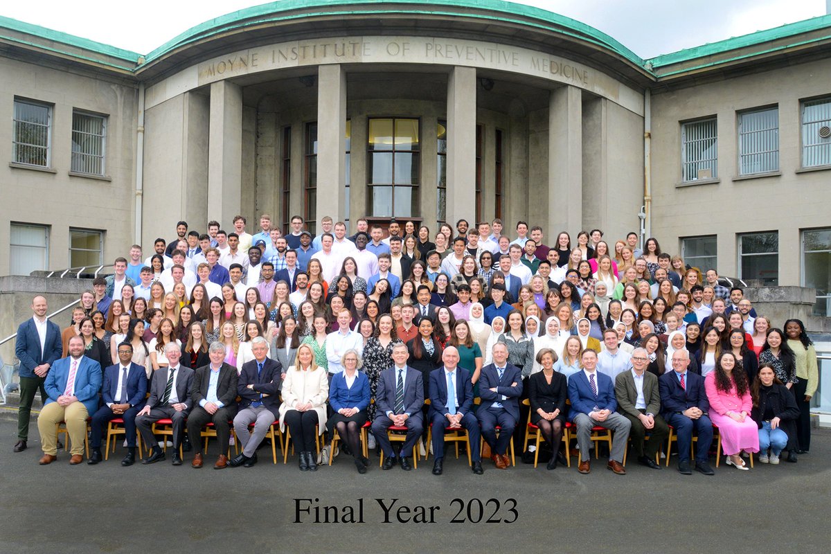 Our Final Medicine Class of 2023.  We wish you all the very best in your future careers. <a href="/tcddublin/">Trinity College Dublin</a> #ThisIsTrinityMed
