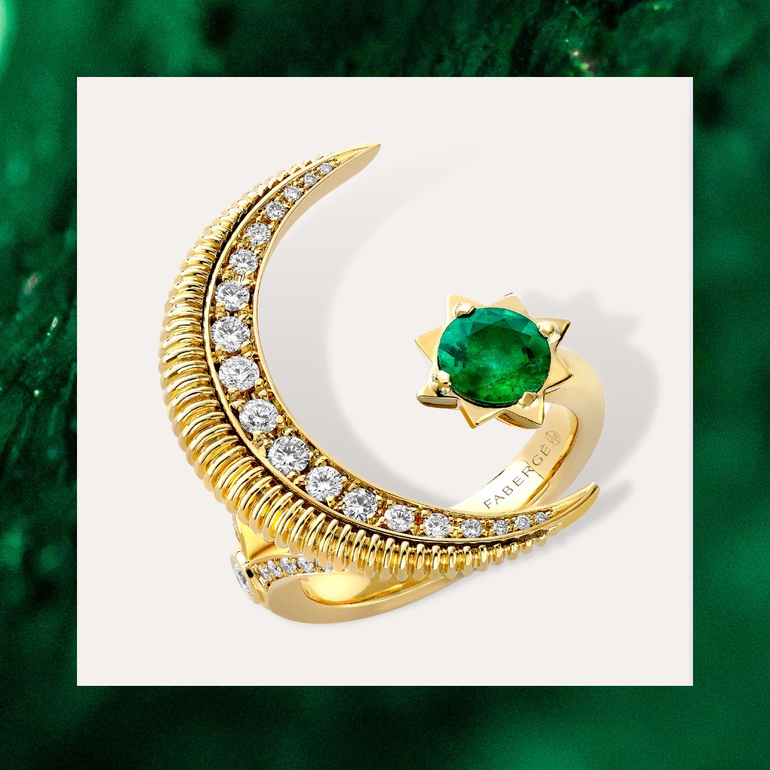 OfficialFaberge's tweet photo. This month, the 'Colour of Love' is green for emeralds responsibly mined by @GemfieldsLtd 💚 

#ColoursOfLove #Fabergé #Emerald #EmeraldMonth #Gemfields https://t.co/x4l60EDAdx
