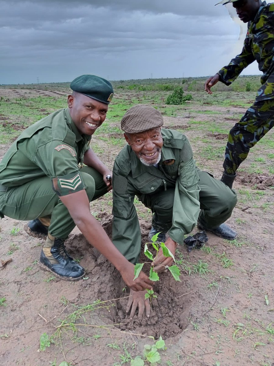 KeForestService's tweet photo. The Service has continued  planting trees during this rainy season in the counties in line with the President's directive to achieve 30% tree cover by 2032.
In the spirit of partnership, KFS partnered with Kenya Navy and the Dedan Kimathi Foundation... https://t.co/9VumIV1MSe