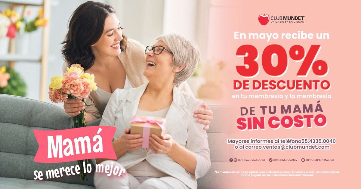 Mamá se merece lo mejor, y lo mejor está en Club Mundet 👩‍👧💗🍎

#mamá #mamás #mama #mamaprimeriza #mamablogger #mamaemprendedora #madre #10 #10demayo #diadelamadre #díadelamadre