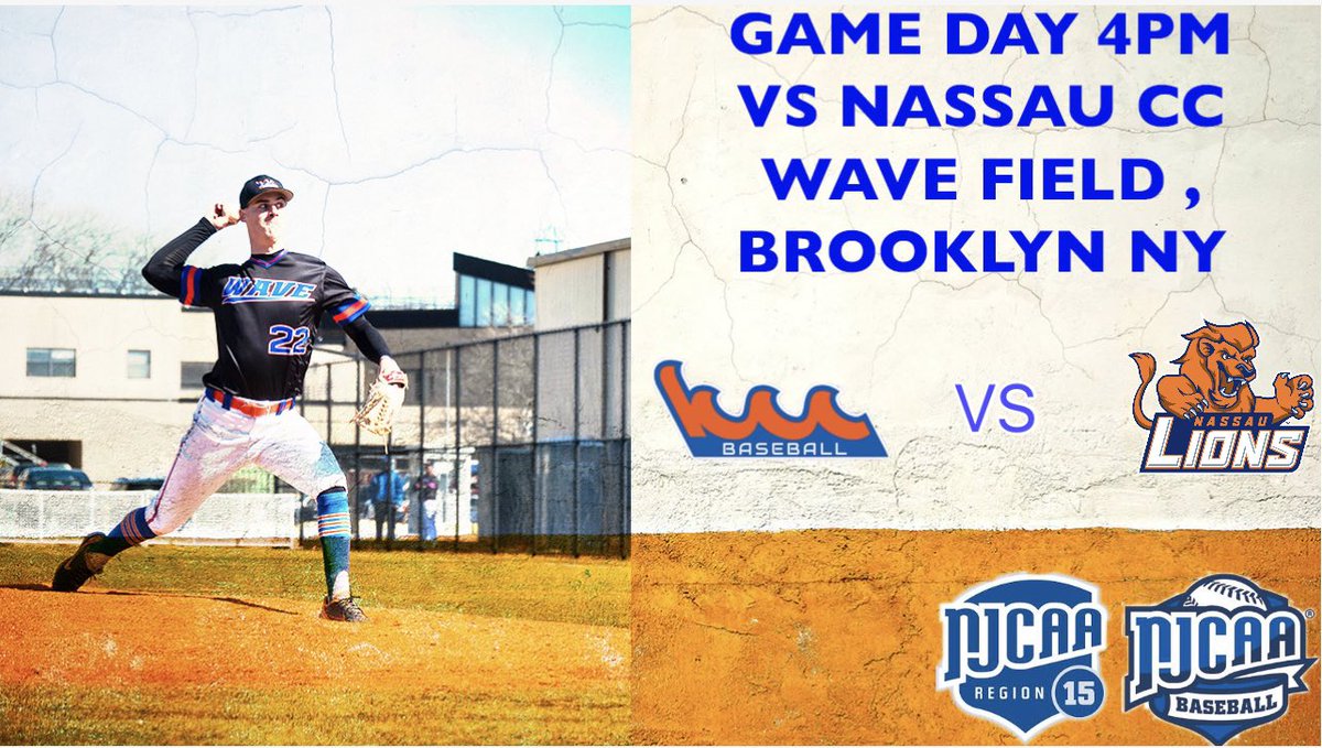 KCCWaveBaseball's tweet image. You know what day it is! We start the last series of the regular season today with Nassau CC at home, 4 PM first pitch! #OneThought #Wavebaseball #kccbaseball #kingsborough #njcaa #njcaabaseball #collegebaseball