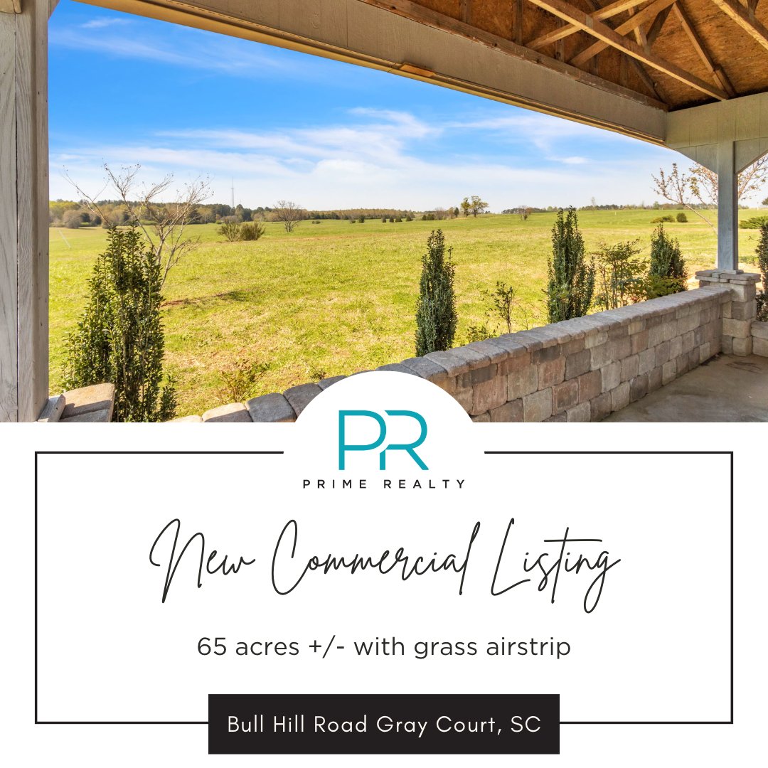 PrimeRealtySC1's tweet photo. Are you looking for a chance to own amazing land in Gray Court, SC? This 65+/- acre property is situated along I-385, providing easy access to Greenville and Laurens city. ✈️🏡 https://t.co/RFQBlVIZcA https://t.co/1EUAKfbavH