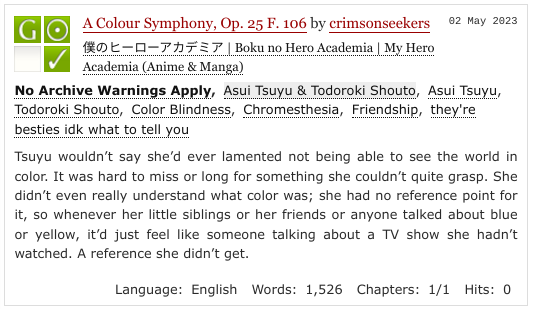 crimsonseekers's tweet photo. this is the piece i wrote for the dekusquad zine back in 2021! they're besties you can't convince me otherwise

"A Colour Symphony, Op. 25 F. 106," 1.5k | Shouto &amp; Tsuyu | BNHA | Fic below https://t.co/OftC67o0XA