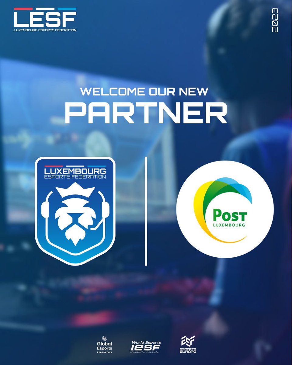 lesf_lu's tweet photo. We are delighted to announce @POST_Luxembourg as our new partner. 🤝

They will support the federation's efforts to improve esports in our country, represent Luxembourg in international competitions, and encourage promising persons to pursue careers in this rapidly growing sport. https://t.co/psg0I4qlGo