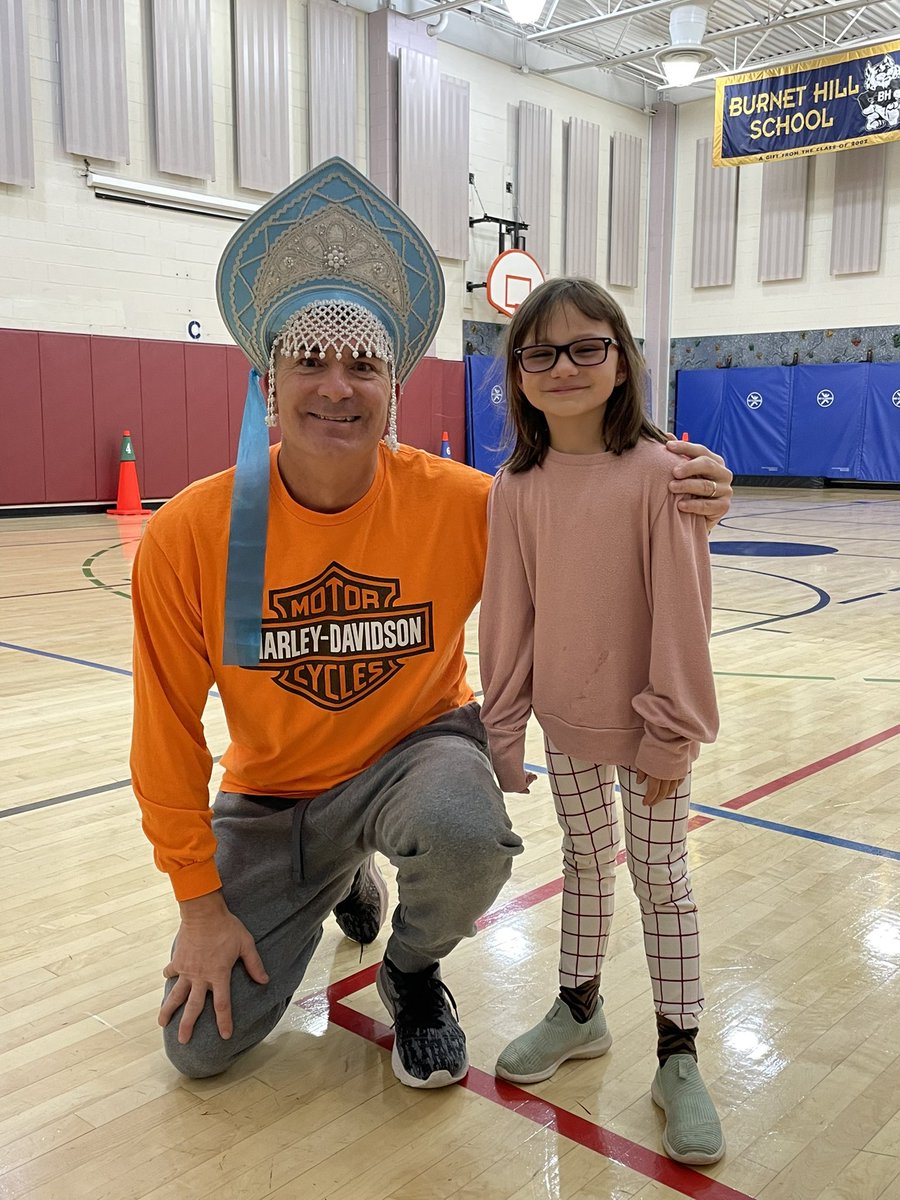 fleechow's tweet photo. Got to love a PE teacher that can wear many hats! @BurnetHillElem 
#itsgottobebhe https://t.co/18u61AQUlo
